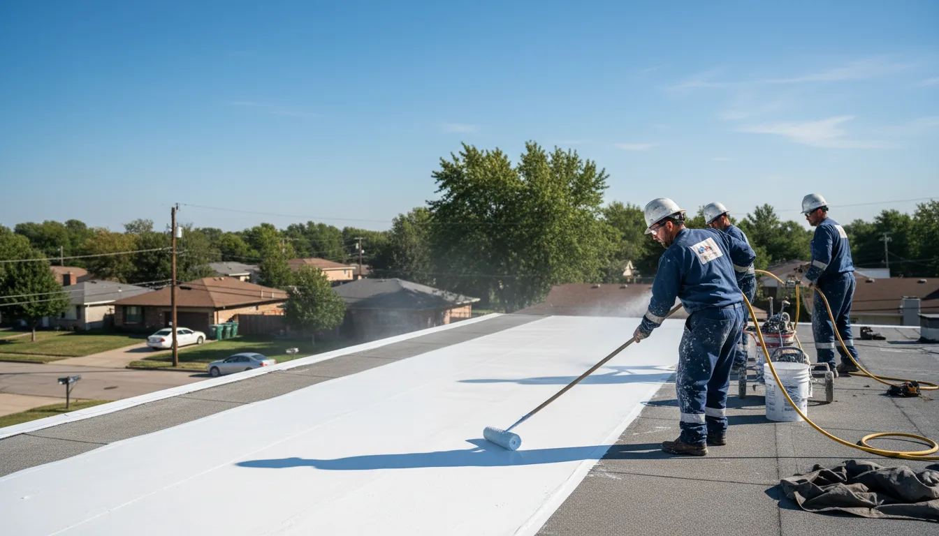 Commercial roof coating in Tahoe Vista, CA near me
